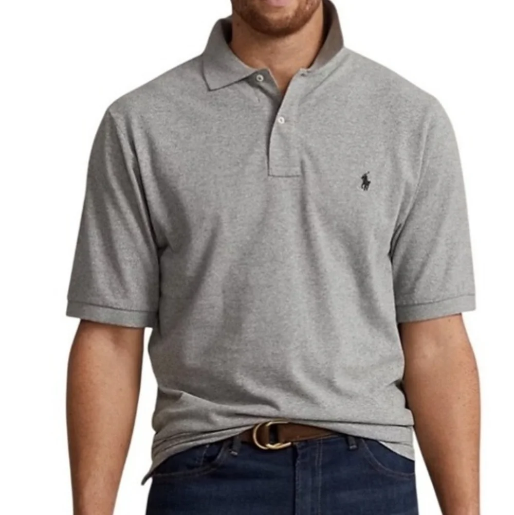 Polo by Ralph Lauren Shirt XL Gray Quiet Luxury Old Money Golf Polo